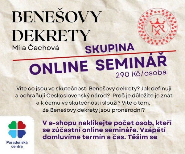 Benesovydekrety online seminar skupina